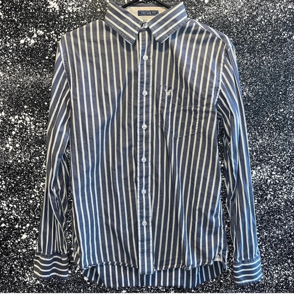AEO Lomg Sleeve Button Down Shirt Sz Md - Picture 1 of 6